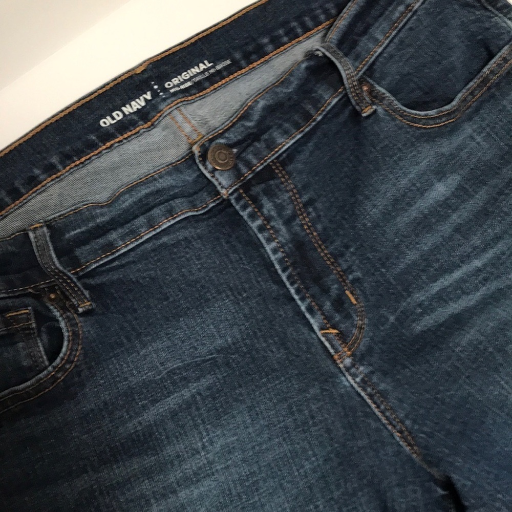 Old Navy Original mid-rise dark wash jeans